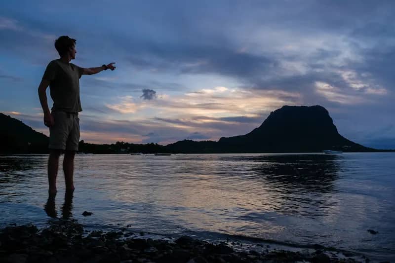 Strand auf Mauritius während der Kulturwoche