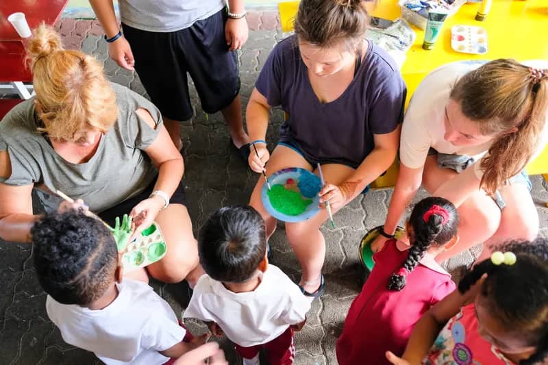 Spielerisches Lernen im Kindergarten auf Mauritius