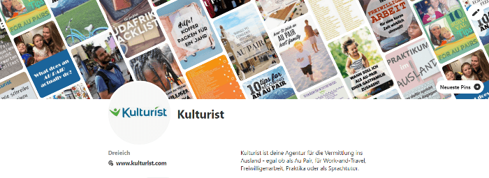 Kulturist gibt es auch bei Pinterest