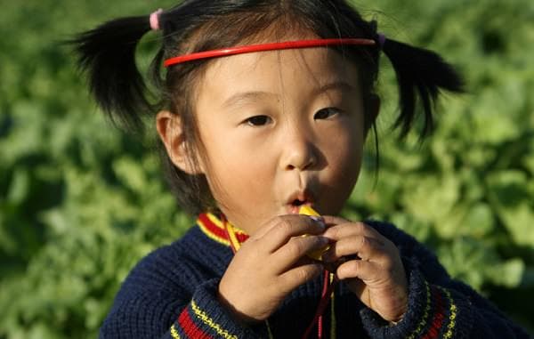 chinesisches Mädchen - Au-Pair in China