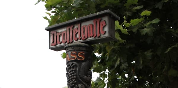 Au-Pair aus dem Ausland besucht mit Gastfamilie die Drosselgasse